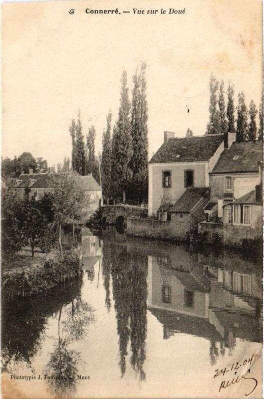 Carte postale ancienne Connerre vue sur le Doue