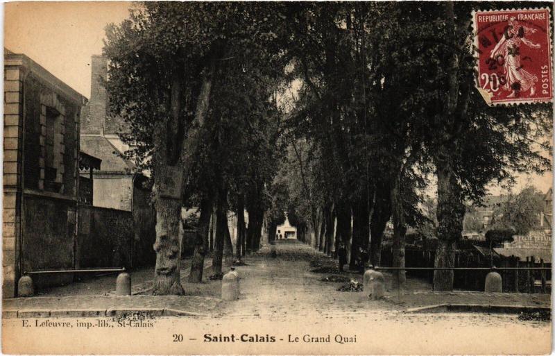 Carte postale ancienne St Calais le Grand Quai