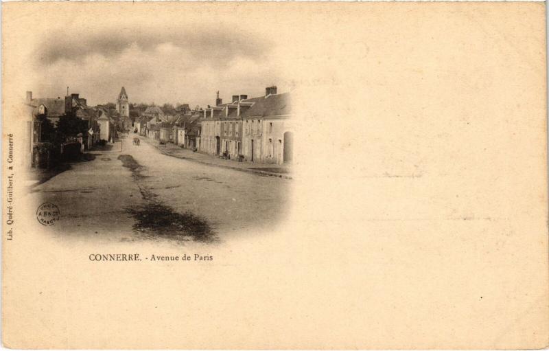 Carte postale ancienne Connerre Place de la Republique