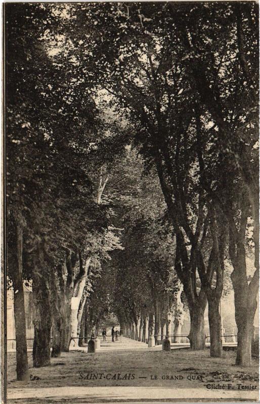 Carte postale ancienne St Calais le Grand Quai