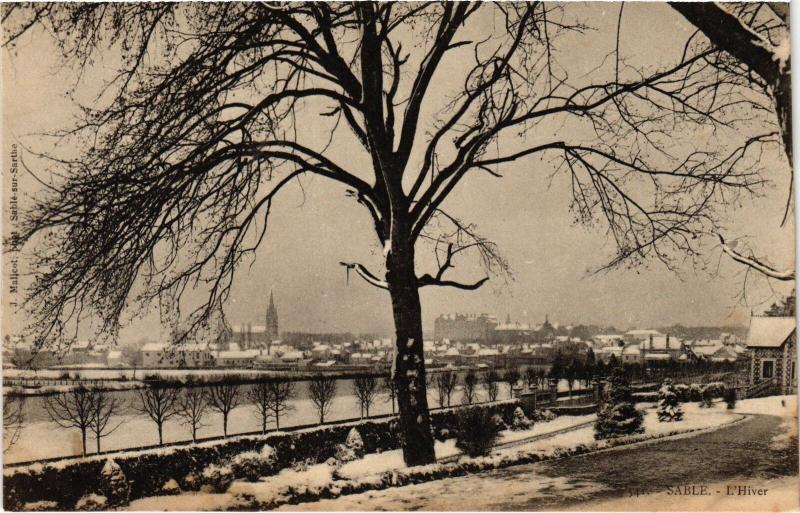 Carte postale ancienne Sable Hiver