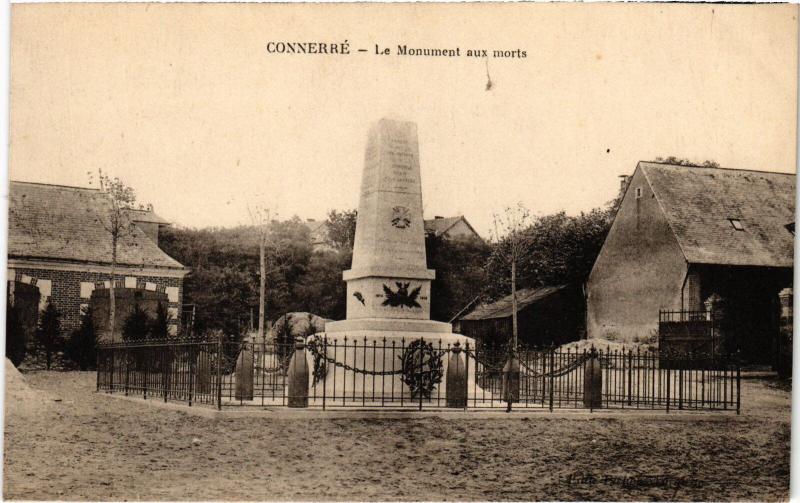 Carte postale ancienne Connerre Pont du Chemin de fer