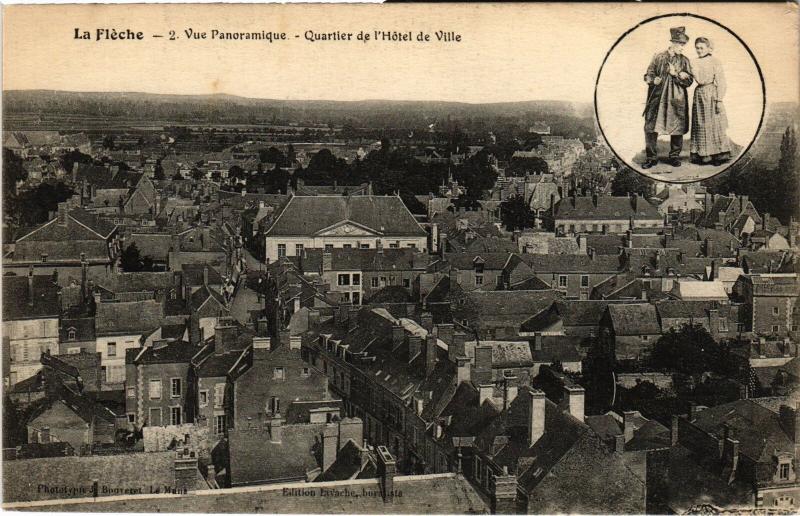 Carte postale ancienne La Fleche le Loir