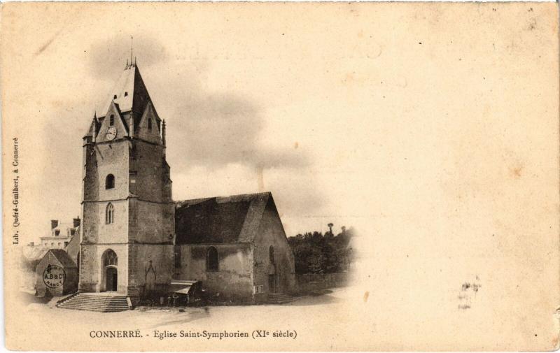 Carte postale ancienne Connerre Faubourg de la Rochelle