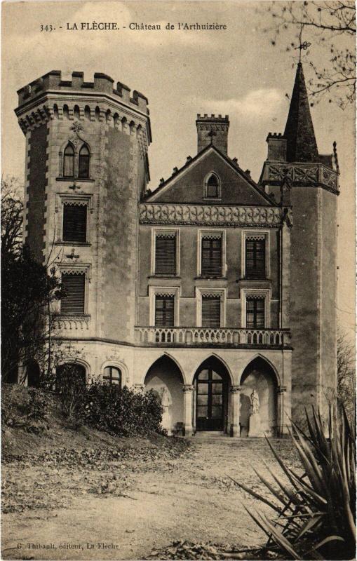 Carte postale ancienne La Fleche Chateau de l'Arthuiziere