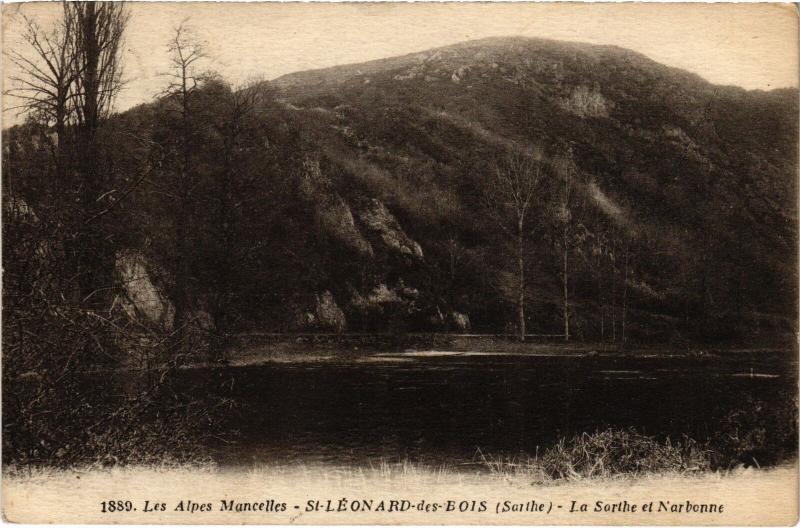 Carte postale ancienne St Leonard des Bois la Sarthe et Narbonne