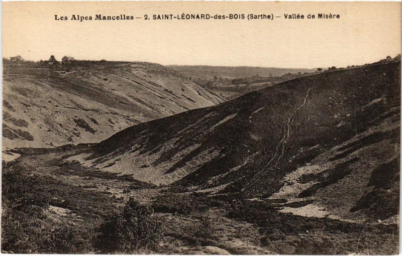 Carte postale ancienne St Leonard des Bois vallee de Misere