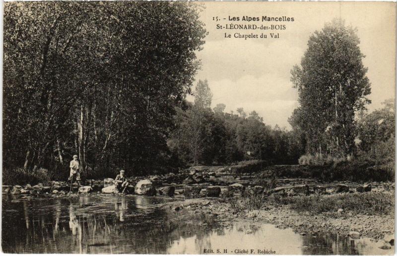 Carte postale ancienne St Leonard des Bois Chapelet du Val