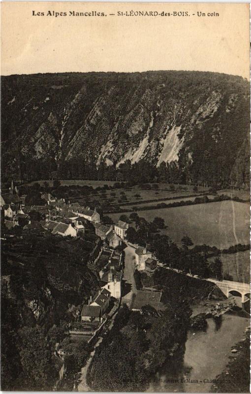 Carte postale ancienne St Leonard des Bois un coin
