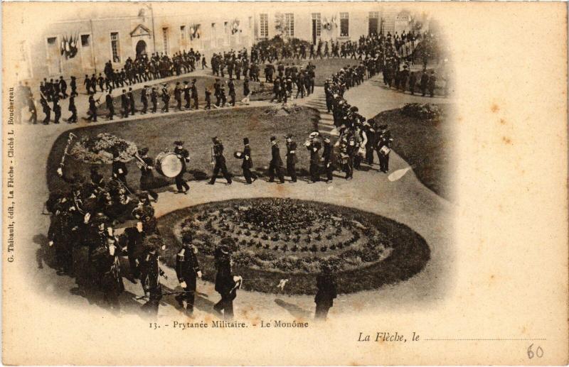 Carte postale ancienne La Fleche Prytanee Militaire Le Monome