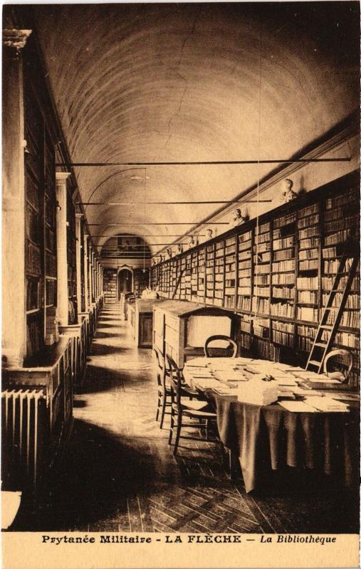 Carte postale ancienne La Fleche la Bibliotheque