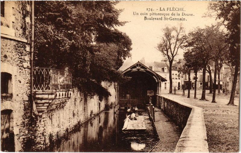 Carte postale ancienne La Fleche Boulevard Saint-Germain