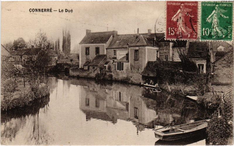 Carte postale ancienne Connerre Abreuvoir