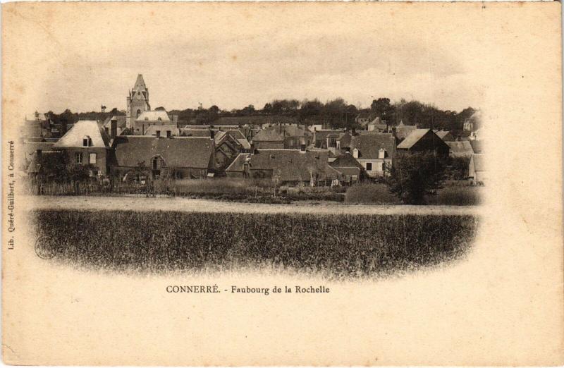 Carte postale ancienne Connerre Rue de Paris