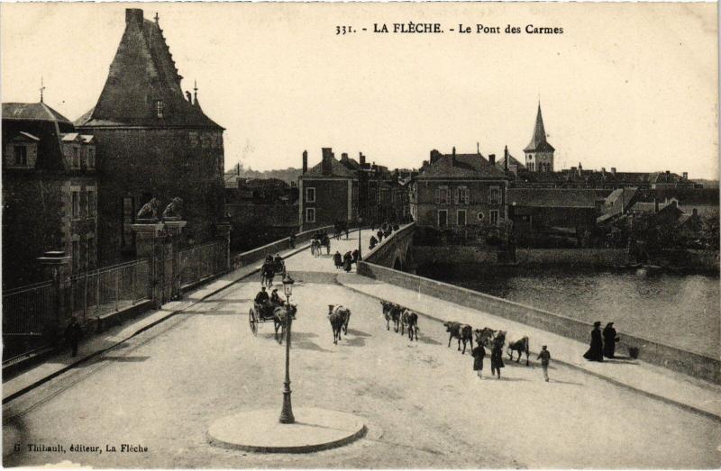 Carte postale ancienne La Fleche le Moulin