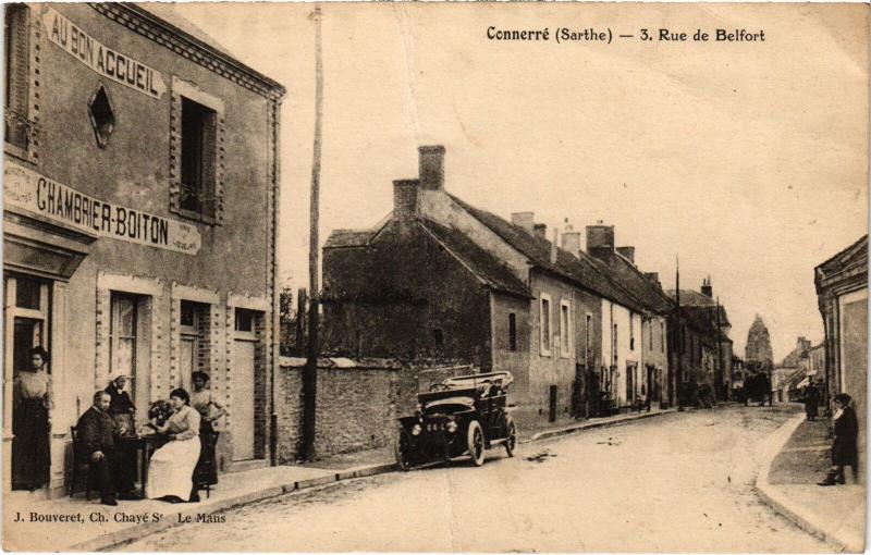 Carte postale ancienne Connerre Pont du Chemin de fer