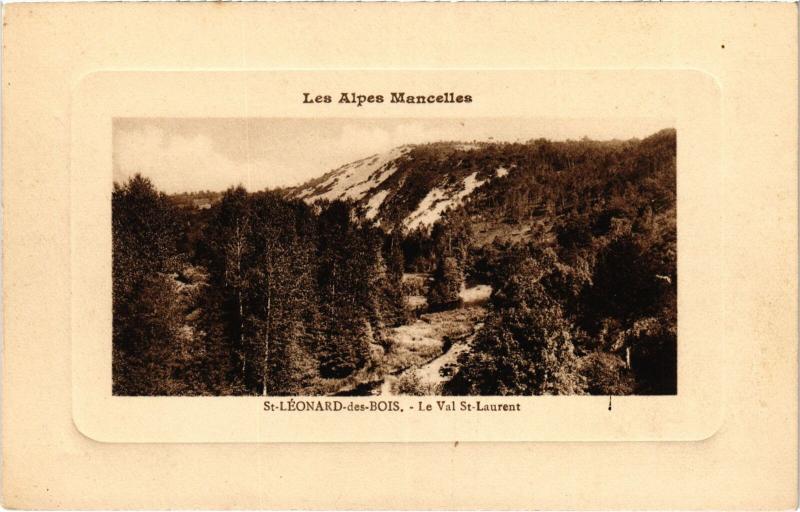 Carte postale ancienne St Leonard des Bois Le Val Saint-Laurent