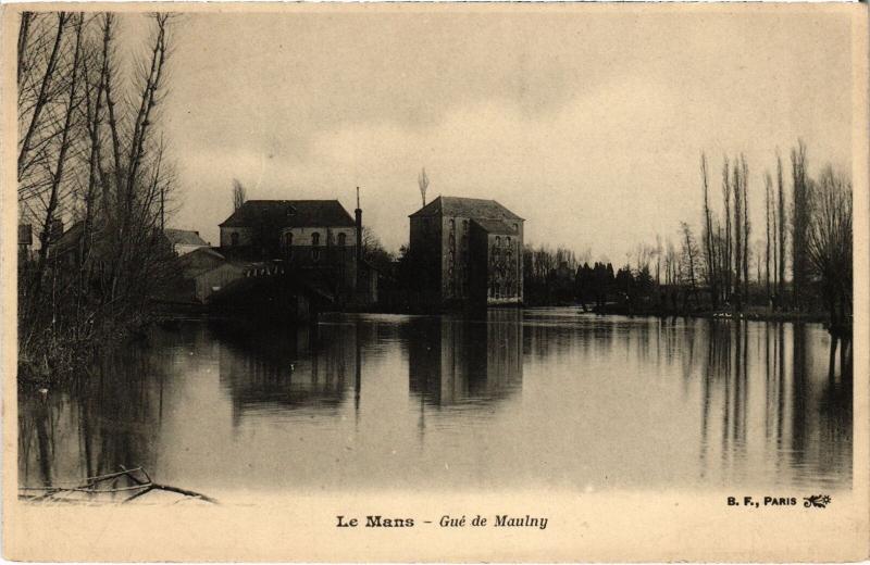Carte postale ancienne Le Mans Gue de Maulny au Mans