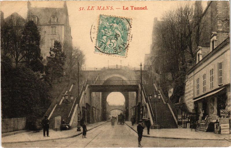 Carte postale ancienne Le Mans le Tunnel au Mans