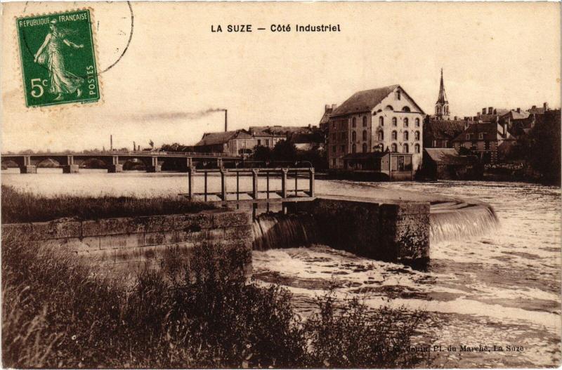 Carte postale ancienne La Suze cote industriel