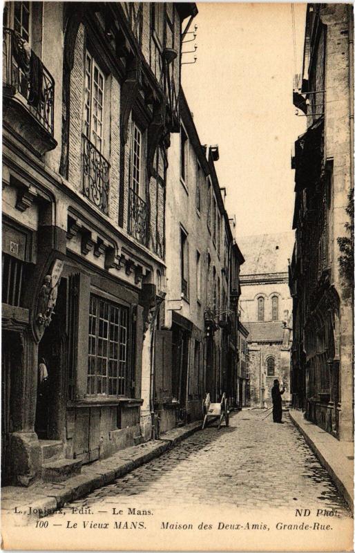 Carte postale ancienne Le Mans Maison des Deux Amis au Mans