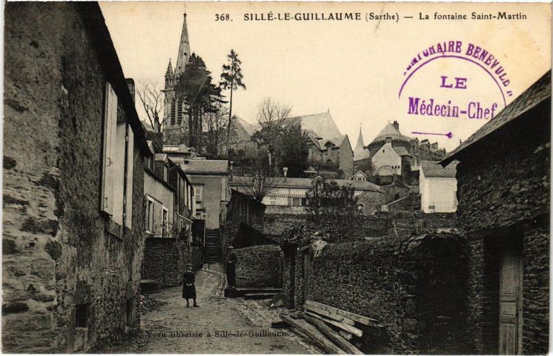 Carte postale ancienne Sille Guillaume Fontaine Saint-Martin
