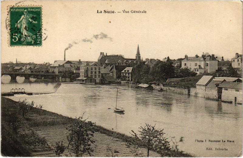 Carte postale ancienne La Suze vue generale