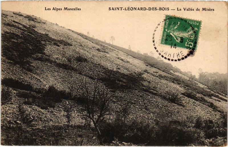 Carte postale ancienne St Leonard des Bois vallee de Misere