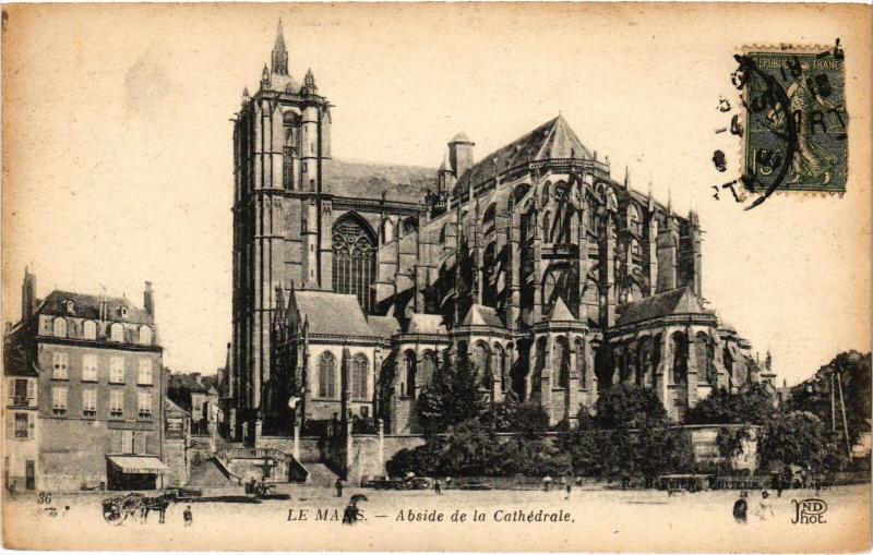 Carte postale ancienne Le Mans la Cathedrale au Mans