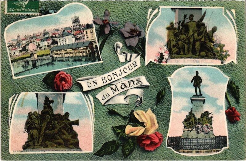 Carte postale ancienne Le Mans souvenir au Mans