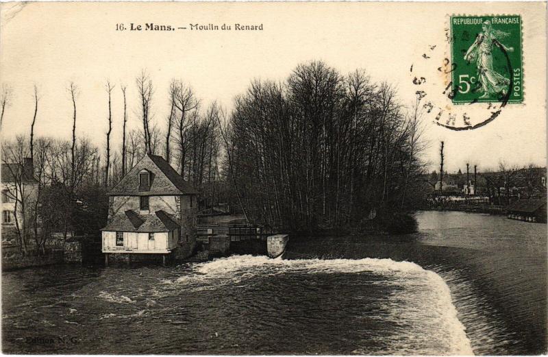 Carte postale ancienne Le Mans Moulin du Renard au Mans