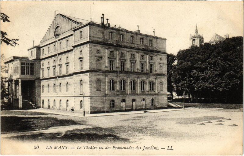 Carte postale ancienne Le Mans le Theatre au Mans
