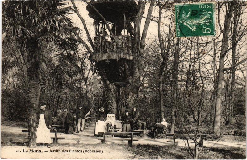 Carte postale ancienne Le Mans Jardin des Plantes au Mans