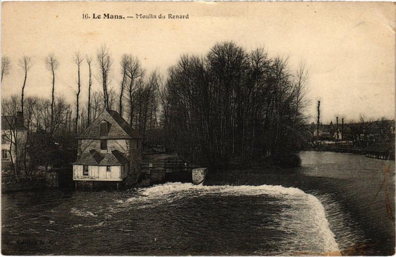 Carte postale ancienne Le Mans Moulin du Renard au Mans
