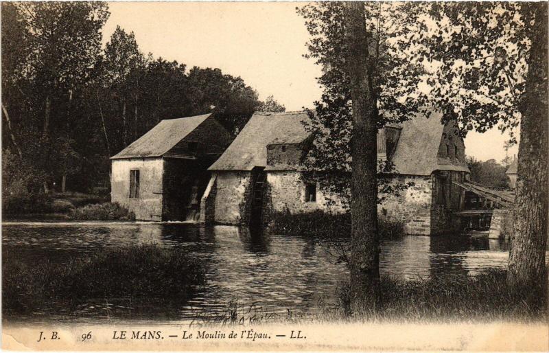 Carte postale ancienne Le Mans Moulin de l'Epau au Mans