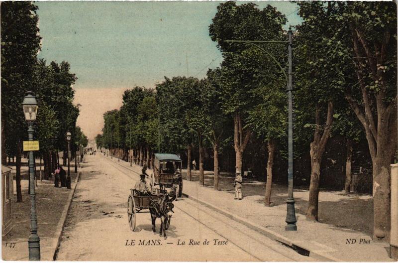 Carte postale ancienne Le Mans Rue de Tess au Mans