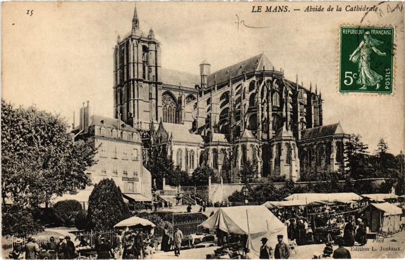 Carte postale ancienne Le Mans la Cathedrale au Mans