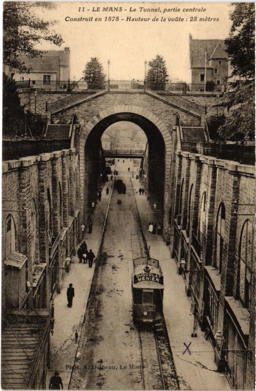 Carte postale ancienne Le Mans le Tunnel au Mans