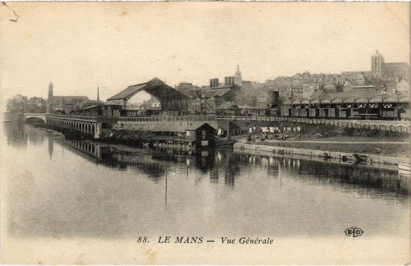 Carte postale ancienne Le Mans vue generale au Mans