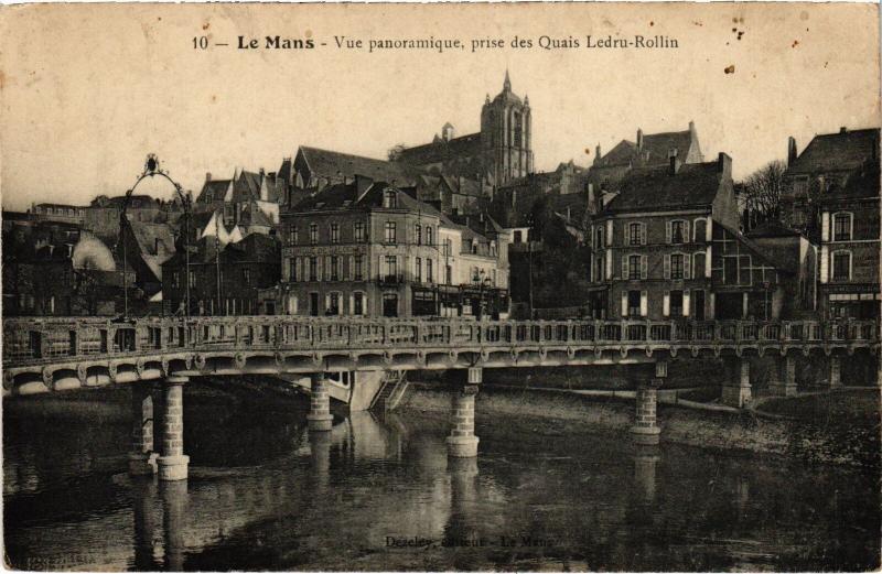 Carte postale ancienne Le Mans vue panoramique au Mans