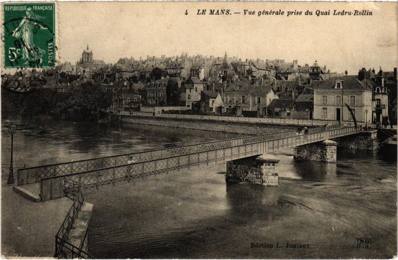 Carte postale ancienne Le Mans vue generale au Mans
