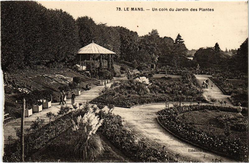 Carte postale ancienne Le Mans Jardin des Plantes au Mans