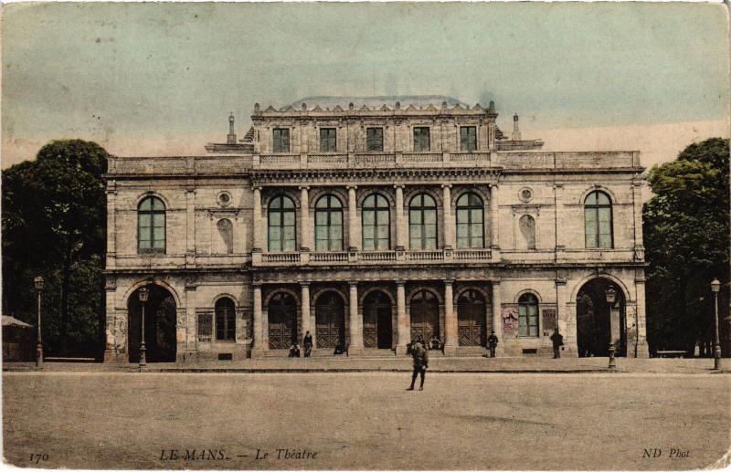 Carte postale ancienne Le Mans le Theatre au Mans