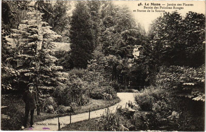 Carte postale ancienne Le Mans Jardin des Plantes au Mans