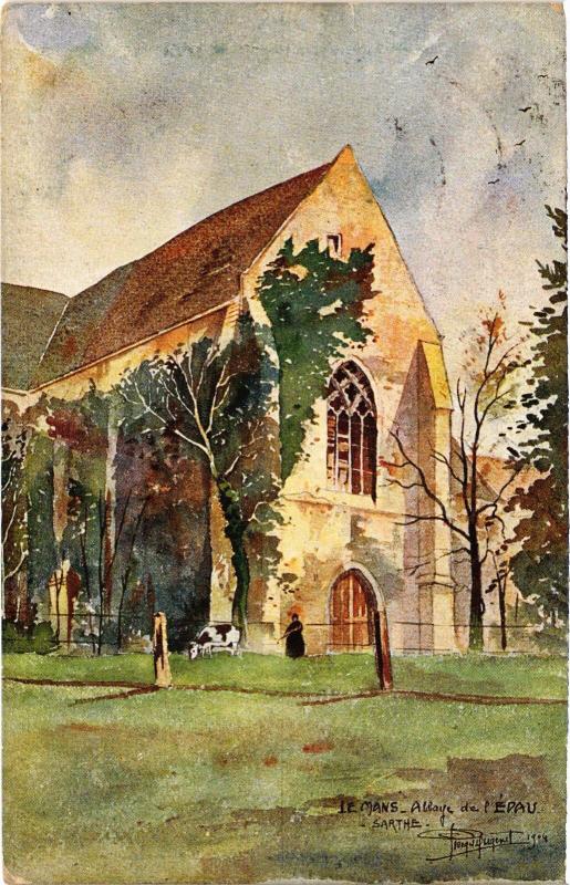Carte postale ancienne Le Mans Abbaye de l'Epau au Mans
