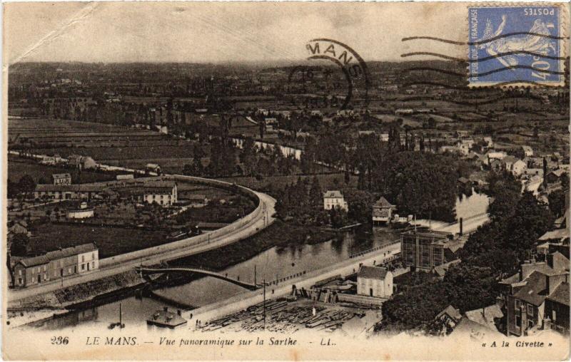 Carte postale ancienne Le Mans vue panoramique au Mans