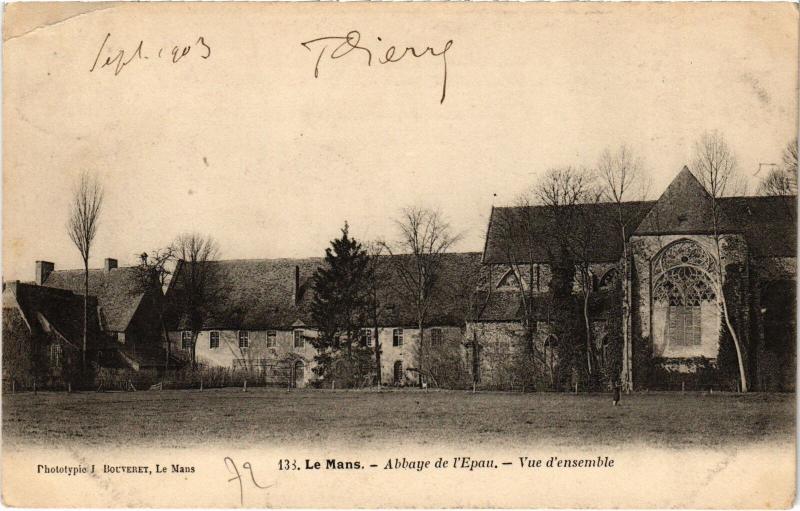Carte postale ancienne Le Mans Abbaye de l'Epau au Mans