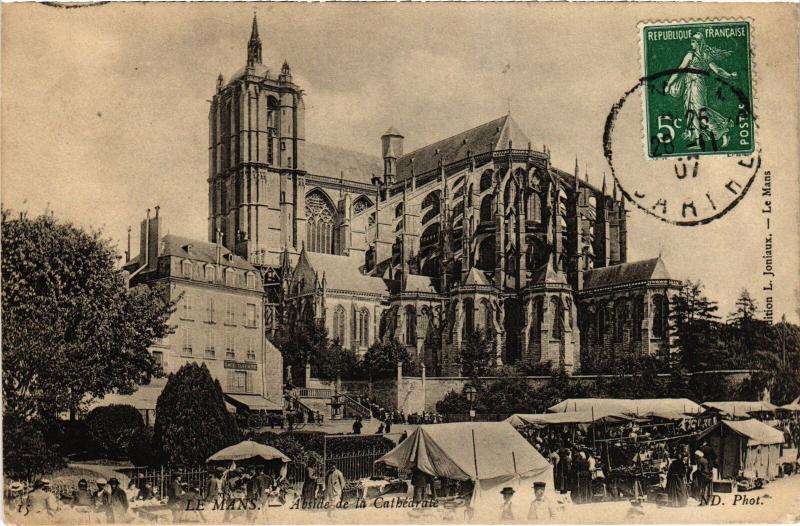 Carte postale ancienne Le Mans la Cathedrale au Mans