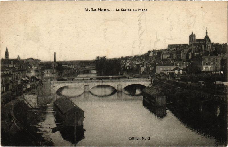 Carte postale ancienne Le Mans la Sarthe au Mans au Mans