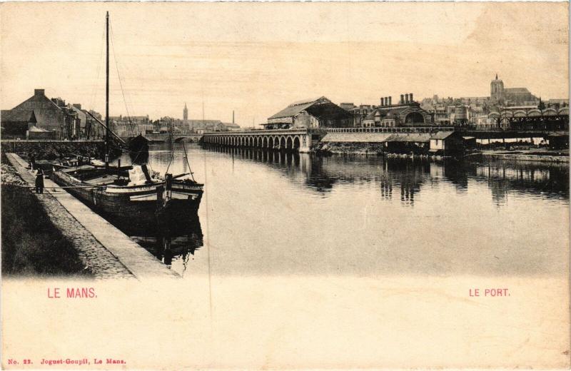 Carte postale ancienne Le Mans le Port au Mans